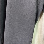 Calvin Klein Size 20W Black Dress Faux Leather Waist Slim Gray Leg Pants Pockets Photo 4