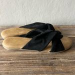 Lulus  Santana Black Suede Slide Sandals Size 9 NWOT Photo 2