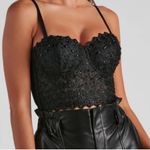 Windsor Black Lace Corset Bustier Top Photo 0