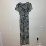 WYLDR  Paisley Printed V Neck Maxi Dress W/ Front Split Size Small Photo 7