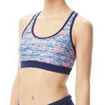 Tyr. Womens Quake Lyn Racerback Bikini Swim Top Sports Bra Workout Blue Orange S Photo 0