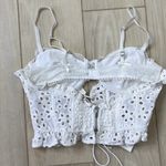 For Love & Lemons Sadie crop top corset large NWT eyelet Photo 2