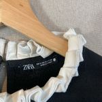 ZARA  puff sleeve high neck sweatshirt Photo 3