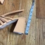 Free People  Hot Orange Leather Block Heel Strappy Sandals Size 10 Photo 1