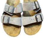 Naot Sandals Women Size 9 Womens 7 EU 40 Gray Suede Santa Barbara Two Strap Cork Photo 1