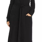 ATM Hooded Duster Cardigan Black Size M Photo 0