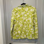 Pacific&Co d& Active Lime Green/White Floral Print Zip Jacket size M Photo 5