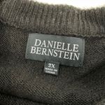 Danielle Bernstein  Black Crew Neck Long Sleeve Sweater 2X Photo 2