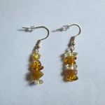 Golden Hour Crystal Gemstone Earrings Gold Photo 0