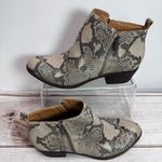 Lucky Brand Basel Bootie Snakeskin Genuine Leather Ankle Boots Mobwife Photo 1