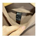 SheIn Women's Brown Sleeveless Cropped Ribbed Mock Neck- Tank Top S Photo 2