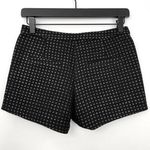 Very J New Shiny Stitch Textured Weave Shorts Black Photo 6