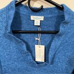 Sundance NWT  Sweater Women Blue Knit Pullover VNeck LongSleeve Flutter Preppy XS Photo 1