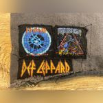 Junkfood Rock By Junk Food | Def Leppard Black Denim Mini Skirt, Size 9 Photo 5