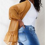 Maurice's Maurice’s Clip Dot Kimono Open Top Blouse Size 0 Photo 1