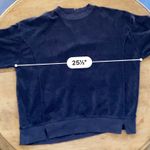 Aerie Women’s Sz M Navy The Chill Cozy Crew Textured Oversized Sweatshirt Photo 9