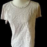 J.Crew White Eyelet Lace Textured Short Sleeve Blouse Photo 0