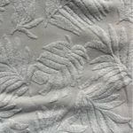 Avec Les Filles NEW  Casual Short Sleeve Button Up Cream Subtle Palm Top Size S Photo 4