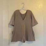 NWT Free People Movement Hot Shot Tee Romper sz XS Tan Photo 1
