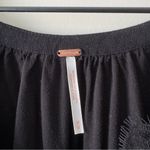 Free People  Lovin’ On You Black Lace cap Sleeve Blouse v-neck solid cute minimal Photo 6