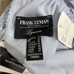 Frank Lyman Blue Silver Sequin Knit Dress Size 8 NWT Style 228242 Photo 6