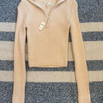 Aerie  Waffle Quarter-Zip Sweater Photo 0