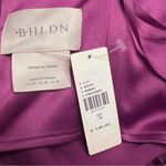 BHLDN  Selena Strapless Stretch Satin Slip Ruched Midi Dress‎ Purple Size Medium Photo 12