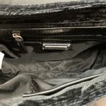 Madden Girl  Black Velvet Crossbody Bag Silver Chain Accent Flap New Photo 4