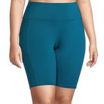 Champion Fresh Teal Absolute Eco Biker Shorts Yoga Athletic Women’s Plus Size 1X Photo 0