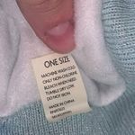 Baby blue ribbed fleece lined winter beanie Photo 5