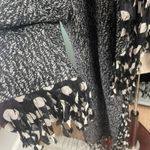 Vintage Jerry T Womens Long Jacket Large Polka Dot Fringe Lightweight Evening Black Photo 4