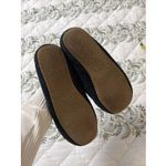 Minnetonka  Cally Moccasins 4014 Blue Suede Faux Fur Lined Slippers Size 7 Photo 2