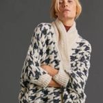 Anthropologie By Maeve One Size Houndstooth Open Front Shawl Cardigan sz OS Photo 0