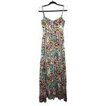 Maaji  Love In Bloom Romina Long Maxi Dress Boho Lace Up Fairy Feminine Sz Medium Photo 4