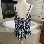 New Lane Bryant Womens Fitted Underwire Swim Tankini Top Palm Leaves‎ Size 44DD Photo 9