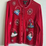All Points Snow Globe Christmas Cardigan Photo 0