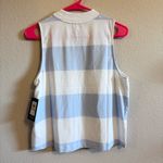 Andrew Marc *NWT*  SMALL blue/white striped sleeveless top Photo 3