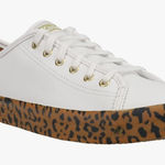 Keds  Womens Kickstart Foxing Leopard Sneakers Shoes Casual - Brown, White Photo 0
