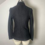 Anthropologie Maeve by NWT Black Knit Blazer XXS Gold Crest Button Classic Photo 3