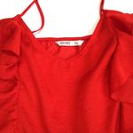 Old Navy Vintage Y2K Bright Red Scarf Tie Waist Ruffle Camisole Tank Top Large Photo 2