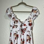 Justify Floral White Dress with Red and Pink Roses M Photo 1