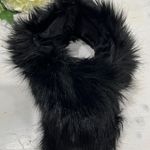 Black Faux Fur Scarf Collar Neck Warmer Wrap Stole Fashion Accessory Photo 0