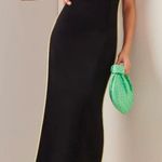 Paris Georgia Womens Dress in Black Leather Lime Small New Midi Cocktail Photo 14