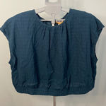 Future Collective Jenny Lopez Teal Blue Crop Top Plus Size 1X New With Tags Photo 0