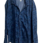 Lucky Brand “California fit” camouflage denim pocket button up XXL #701 Photo 0