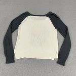 Mudd Skull Sweater Women M Ivory Gray Roses Knit Scoop Neck Punk Goth Y2K Photo 3