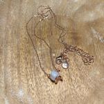 LC Lauren Conrad Semi Precious White Stone Rose Gold Tone Necklace Photo 7