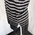 Caslon  Women's Gray Striped Long Sleeve Scoop Neck Pullover Sweater sz XS Photo 3