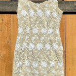 Vintage floral dress by cw dresses‎ size small Tan Photo 0