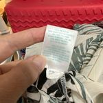 Kona Sol Gray & Black Palm Leaves Midi Kimono Swimsuit Cover Large Photo 11